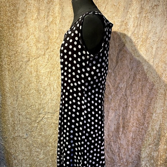 Studio I Black and White Polka Dot with Ruffled Hem Sz 10 - Picture 5 of 8